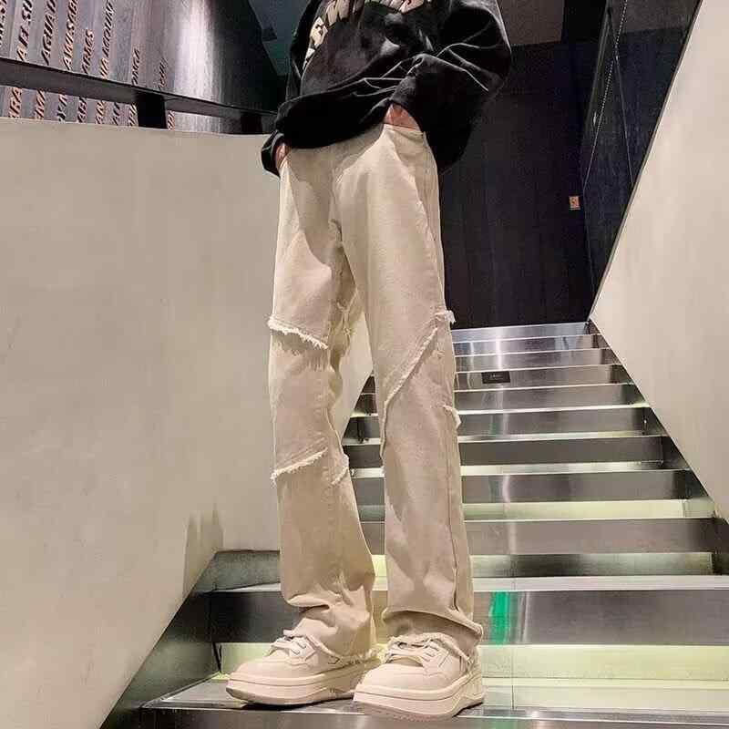 メンズ ファッション 服 男性用 オシャレ シンプル 大人 かっこいい 大きいサイズ ストリート 紳士服 アメリカ ロー エッジ スリムフィット マイクロ ブーツ ジーンズ アメリカ ストリート ヒップ ホップ サマー ストレート ロング パンツ