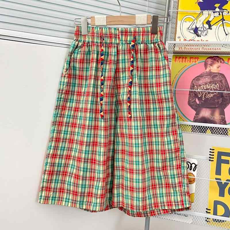 メンズ ファッション 服 男性用 オシャレ シンプル 大人 かっこいい 大きいサイズ ストリート 紳士服 ワイド レッグ オーバー ザニー ズボン ファッション カップル ト パンツ カラフル チェック柄 アメリカン 快 ビーチ パンツ