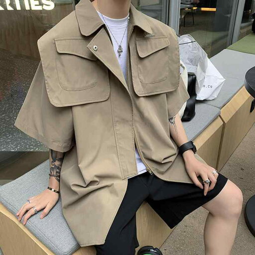 メンズ ファッション 服 男性用 オシャレ シンプル 大人 かっこいい 大きいサイズ ストリート 紳士服 ショルダーパッド シャツ 韓国 スタイル デ 半袖 シャツ サマー トップス 薄手 半袖 ジャケット メンズ ファッション 服 男性用 オシャレ シンプル 大人 かっこいい 大きいサイズ ストリート 紳士服 ショルダーパッド シャツ 韓国 スタイル デ 半袖 シャツ サマー トップス 薄手 半袖 ジャケット