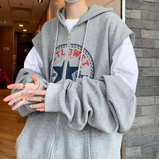 メンズ ファッション 服 男性用 オシャレ シンプル 大人 かっこいい 大きいサイズ ストリート 紳士服 スウェットシャツ オーバー サイズ クール 袖 カーディガン フード付き ジャケット メンズ ファッション 服 男性用 オシャレ シンプル 大人 かっこいい 大きいサイズ ストリート 紳士服 スウェットシャツ オーバー サイズ クール 袖 カーディガン フード付き ジャケット