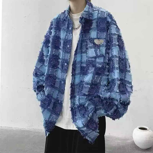 メンズ ファッション 服 男性用 オシャレ シンプル 大人 かっこいい 大きいサイズ ストリート 紳士服 チェック柄 長袖 デニムシャツ スタイル ハイエンド ジャケット コート アメリカン レトロ トップス メンズ ファッション 服 男性用 オシャレ シンプル 大人 かっこいい 大きいサイズ ストリート 紳士服 チェック柄 長袖 デニムシャツ スタイル ハイエンド ジャケット コート アメリカン レトロ トップス