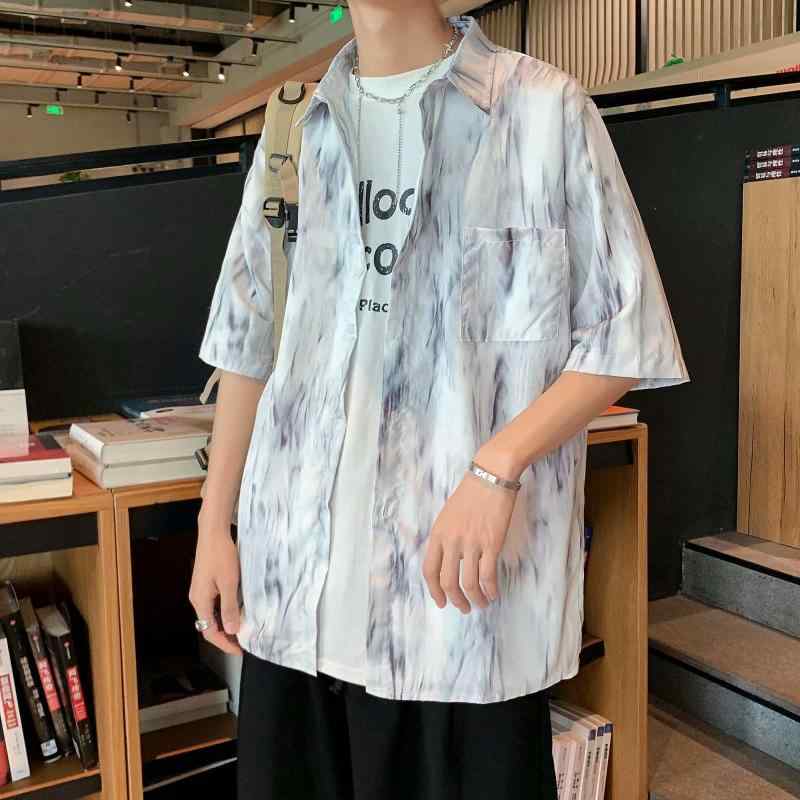 メンズ ファッション 服 男性用 オシャレ シンプル 大人 かっこいい 大きいサイズ ストリート 紳士服 夏 カジュアル 半袖 シャツ スタ..