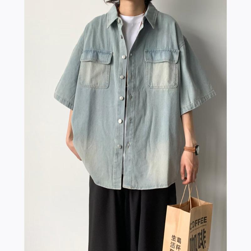 メンズ ファッション 服 男性用 オシャレ シンプル 大人 かっこいい 大きいサイズ ストリート 紳士服 アメリカン サマー ウォッシュ 加..