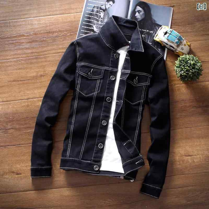 メンズ ファッション 服 男性用 オシャレ シンプル 大人 かっこいい 大きいサイズ ストリート 紳士服 デニムジャケット スリム ワークジャケット レトロ カジュアル トップス ガウン