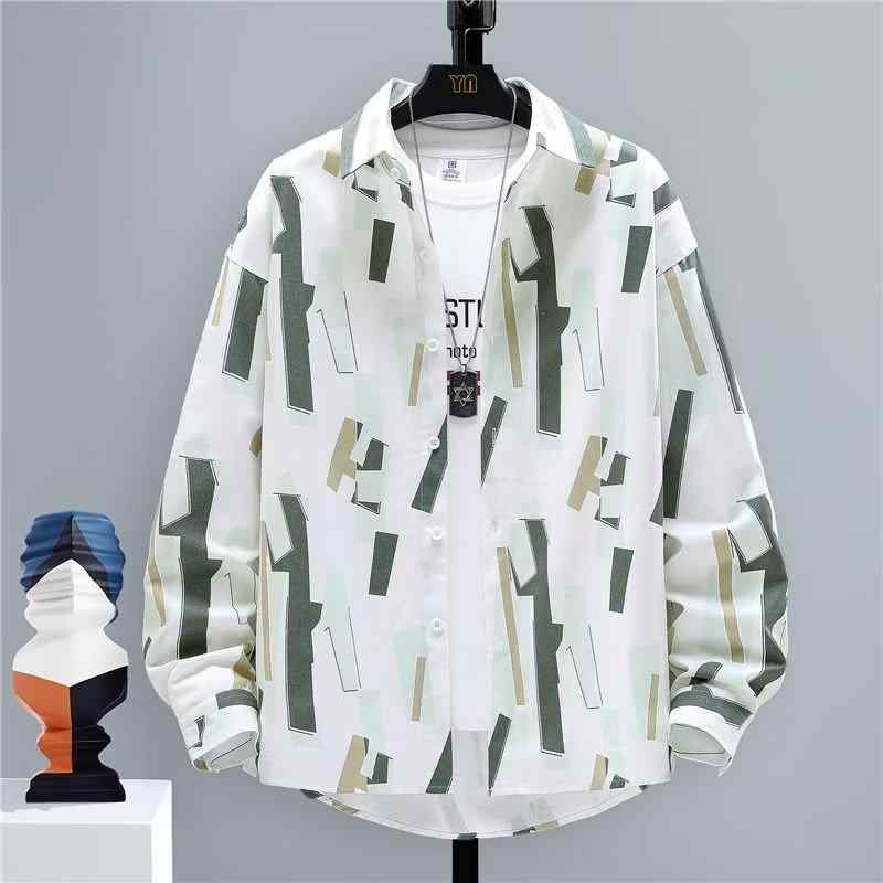 メンズ ファッション 服 男性用 オシャレ シンプル 大人 かっこいい 大きいサイズ ストリート 紳士服 夏 長袖 シャツ カジュアル シャツ ハイエンド ジャケット