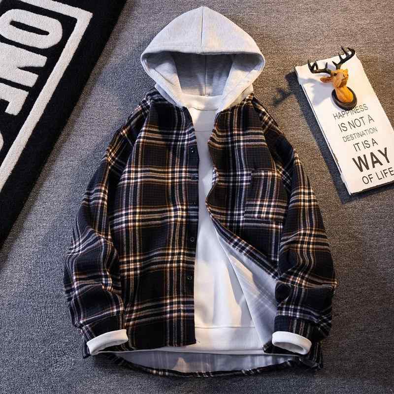 メンズ ファッション 服 男性用 オシャレ シンプル 大人 かっこいい 大きいサイズ ストリート 紳士服 フェイク ツーピース ワークジャケット エレガント スタイル フード ハイエンド トップス 服