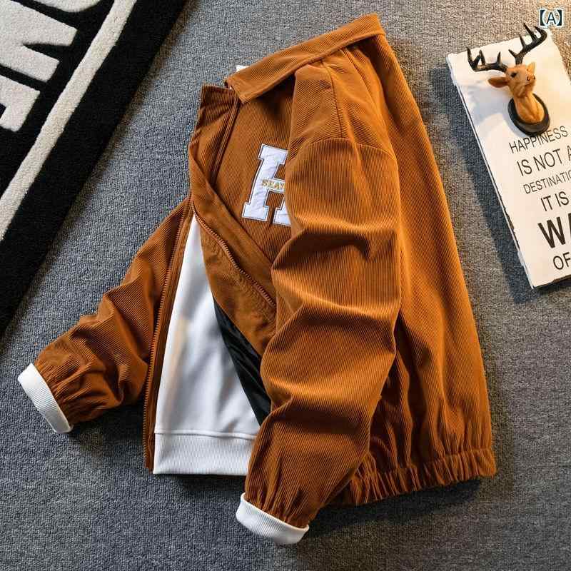 メンズ ファッション 服 男性用 オシャレ シンプル 大人 かっこいい 大きいサイズ ストリート 紳士服 コーデュロイ ワークジャケット カジュアル トップス エレガント カップル ウール ジャケット