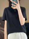 レディース ファッション 服 オシャレ 女性用 シンプル 大人カワイイ 大きいサイズ 婦人服 高級 綿 白 T 半袖 T ラウンドネック ヘビー ステープル コットン 半袖 T トップス