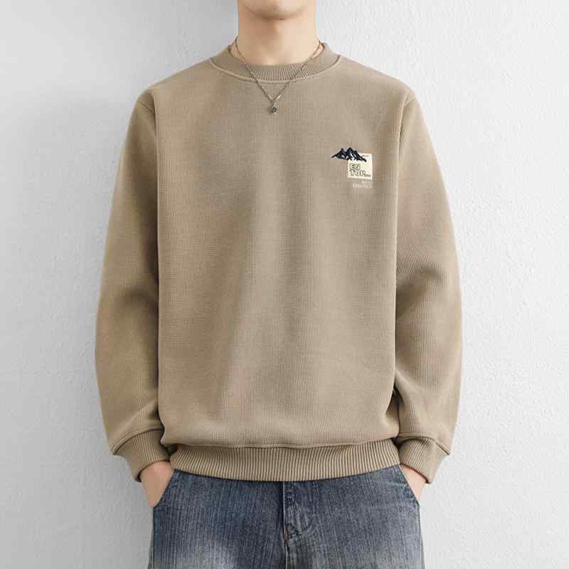 メンズ ファッション 服 男性用 オシャレ シンプル 大人 かっこいい ストリート 紳士服 フリース スウェット シャツ ニット ベースレイヤー ラウンドネック フリース セーター
