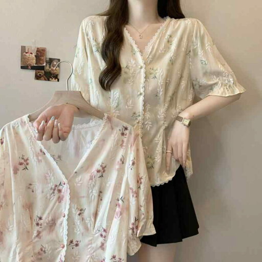 レディース ファッション 服 オシャレ カワイイ 女性用 シンプル 大人カワイイ 大きいサイズ 婦人服 ゆったり Vネック 花柄 半袖 トップス レディース ファッション 服 オシャレ カワイイ 女性用 シンプル 大人カワイイ 大きいサイズ 婦人服 ゆったり Vネック 花柄 半袖 トップス
