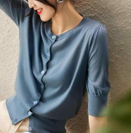 レディース ファッション 服 オシャレ カワイイ 女性用 シンプル 大人カワイイ 大きいサイズ 婦人服 フレンチ 冷感 薄手 パフスリーブ 半袖 カーディガン 夏 ショート ラウンドネック ニット T シャツ レディース ファッション 服 オシャレ カワイイ 女性用 シンプル 大人カワイイ 大きいサイズ 婦人服 フレンチ 冷感 薄手 パフスリーブ 半袖 カーディガン 夏 ショート ラウンドネック ニット T シャツ