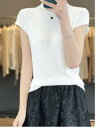 レディース ファッション 服 オシャレ カワイイ 女性用 シンプル 大人カワイイ 大きいサイズ 婦人服 薄手 半袖 冷感 テンセル ノースリーブ タイトフィット 夏 インナー フィット ラウンドネック ニット シャツ 半袖 T シャツ