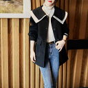 レディース ファッション 服 オシャレ カワイイ 女性用 シンプル 大人カワイイ サイズ 婦人服 コート 韓国スタイル 二重 襟 ウール コート(4)