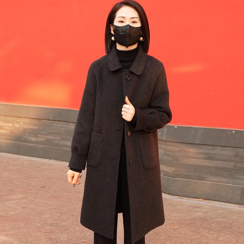 レディース ファッション 服 オシャレ カワイイ 女性用 シンプル 大人カワイイ サイズ 婦人服 韓国スタイル ウール コート グース ダウン 裏地 ウール コート