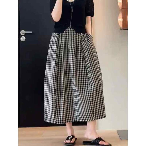 春 コーデ レディース ファッション オシャレ カワイイ シンプル きれいめ ナチュラル 上品カジュアル 婦人服 ゆったり チェック柄 Aライン アンブレラ スカート 夏 シンプル カジュアル ハイウエスト ミドル丈 春 コーデ レディース ファッション オシャレ カワイイ シンプル きれいめ ナチュラル 上品カジュアル 婦人服 ゆったり チェック柄 Aライン アンブレラ スカート 夏 シンプル カジュアル ハイウエスト ミドル丈