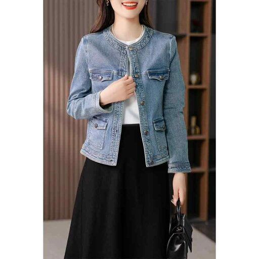 レディース ファッション 服 オシャレ カワイイ 女性用 シンプル 大人カワイイ レトロ デニム ショート ジャケット 韓国スタイル スリム トップス レディース ファッション 服 オシャレ カワイイ 女性用 シンプル 大人カワイイ レトロ デニム ショート ジャケット 韓国スタイル スリム トップス