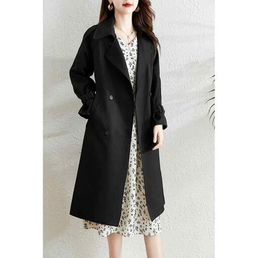 レディース ファッション 服 オシャレ カワイイ 女性用 シンプル 大人カワイイ 黒 ウインドブレーカー ジャケット ミドル丈 スタイル ハイエンド スタイル コート レディース ファッション 服 オシャレ カワイイ 女性用 シンプル 大人カワイイ 黒 ウインドブレーカー ジャケット ミドル丈 スタイル ハイエンド スタイル コート