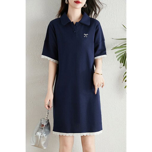 レディース ファッション 服 オシャレ カワイイ 女性用 シンプル 大人カワイイ ネイビー ポロ カラー ドレス 夏 スリム カジュアル T シャツ ドレス レディース ファッション 服 オシャレ カワイイ 女性用 シンプル 大人カワイイ ネイビー ポロ カラー ドレス 夏 スリム カジュアル T シャツ ドレス