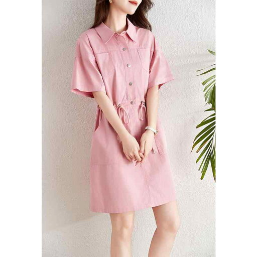 レディース ファッション 服 オシャレ カワイイ 女性用 シンプル 大人カワイイ ポロ カラー ワークウェア スタイル ドレス 夏 スタイル スリム シャツ ドレス レディース ファッション 服 オシャレ カワイイ 女性用 シンプル 大人カワイイ ポロ カラー ワークウェア スタイル ドレス 夏 スタイル スリム シャツ ドレス