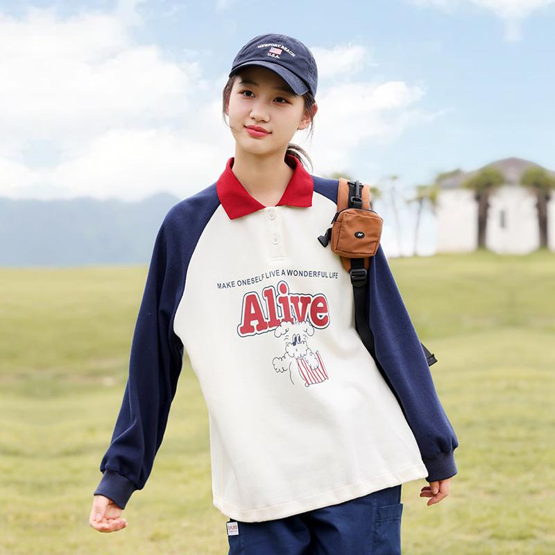 レディース ファッション 服 オシャレ カワイイ 女性用 シンプル 大人カワイイ 中高生 トレーナー 女子 アメリカン レトロ プルオーバー