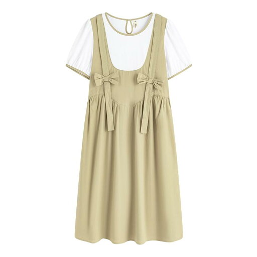 レディース ファッション 服 オシャレ カワイイ 女性用 シンプル 大人カワイイ 中高生 フェイク ツーピース ドレス 夏 スカート サマー レディース ファッション 服 オシャレ カワイイ 女性用 シンプル 大人カワイイ 中高生 フェイク ツーピース ドレス 夏 スカート サマー