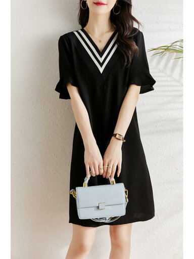 レディース ファッション 服 オシャレ カワイイ 女性用 シンプル 大人カワイイ サイズ 婦人服 ワンピース 夏 韓国 スタイル ゆったり スリム Vネック シフォン レート ドレス レディース ファッション 服 オシャレ カワイイ 女性用 シンプル 大人カワイイ サイズ 婦人服 ワンピース 夏 韓国 スタイル ゆったり スリム Vネック シフォン レート ドレス