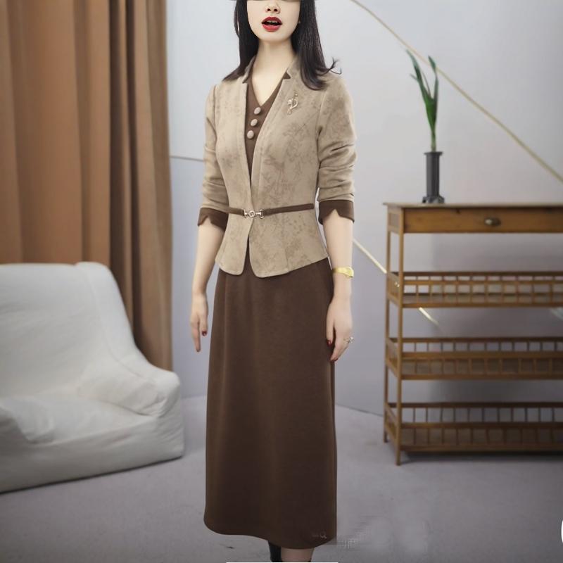 Rakuten - 春 コーデ レディース ファッション オシャレ カワイイ シンプル きれいめ ナチュラル 上品カジュアル 婦人服 服 スリムフィット カバー スリム ドレス