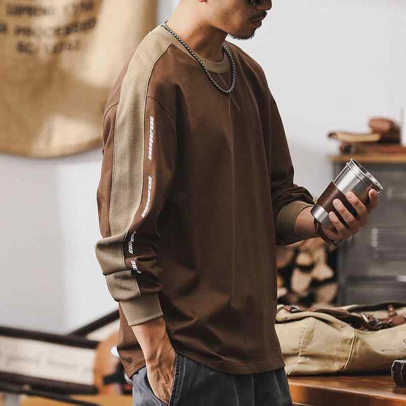 Other Apparel - メンズ 長袖 アメリカン スタイル レトロ ゆったり レジャー トップス 秋 コットン 男性用 カジュアル ストリートファッション 暖かい 伸縮性 ストレッチ 通勤ウェア 普段使い アウトドア