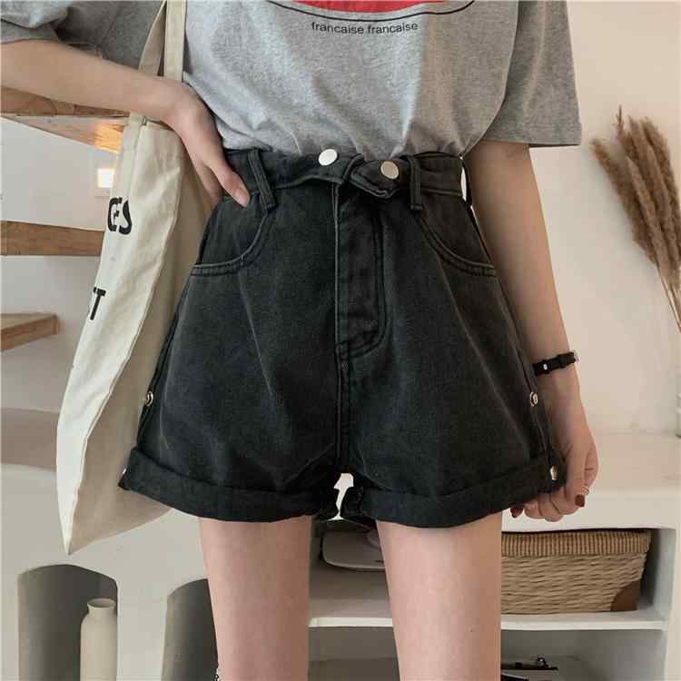 ファッション 服 オシャレ カワイイ シンプル 大カワイイ サイズ デニム パンツ 夏服 韓国スタイル ワイド レッグスリム A パンツ