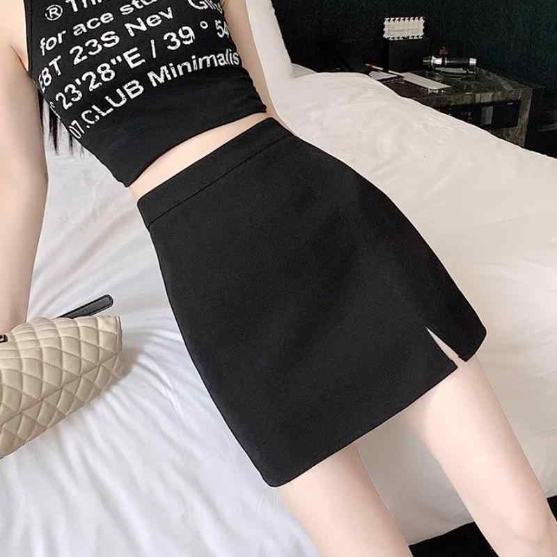 ファッション 服 オシャレ カワイイ シンプル 大カワイイ サイズ 黒 スカート 夏 ファッション タイト スリム aライン スカート