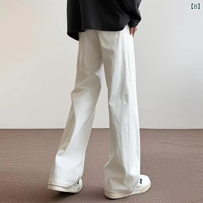 ジーンズ メンズ オフホワイト ストレート カ...の紹介画像3