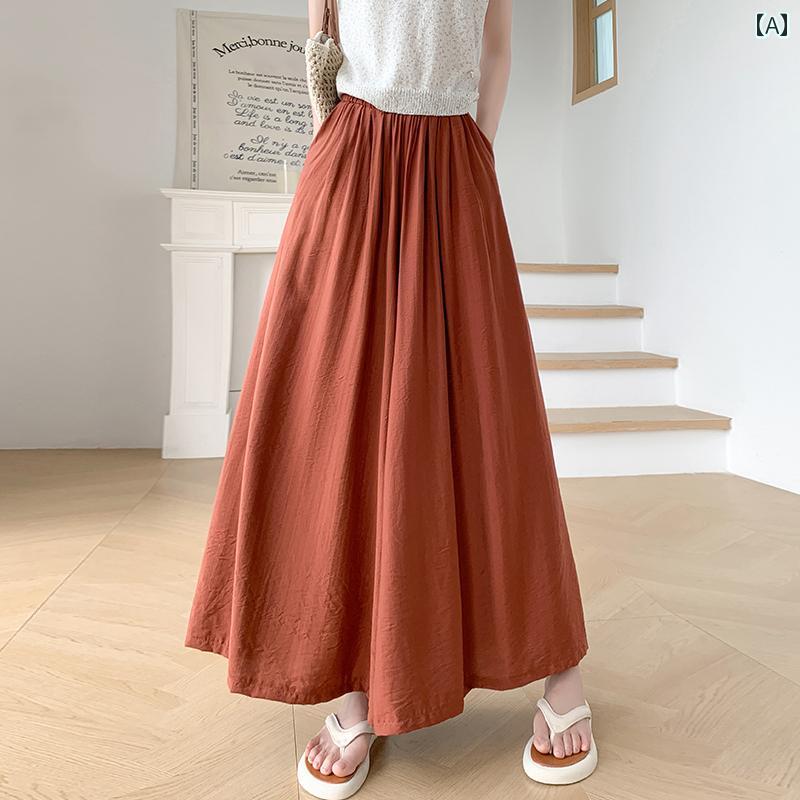 ファッション 服 オシャレ カワイイ シンプル 大カワイイ サイズ 婦服 冷感 コットンリネン パンツ 夏 薄手 スタイル ドレープ ズボン 九分丈 パンツ丈 カジュアル スカート