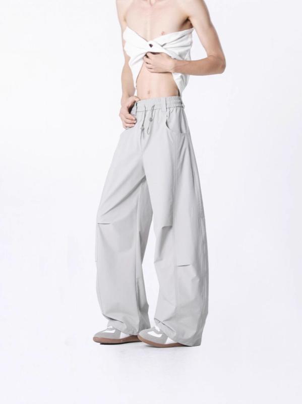 Other - パンツ メンズ 速乾 ワイドレッグパンツ ストレートパンツ クール感 ゆったり 長ズボン 涼 軽量 カジュアル 風 デイリー ストリート