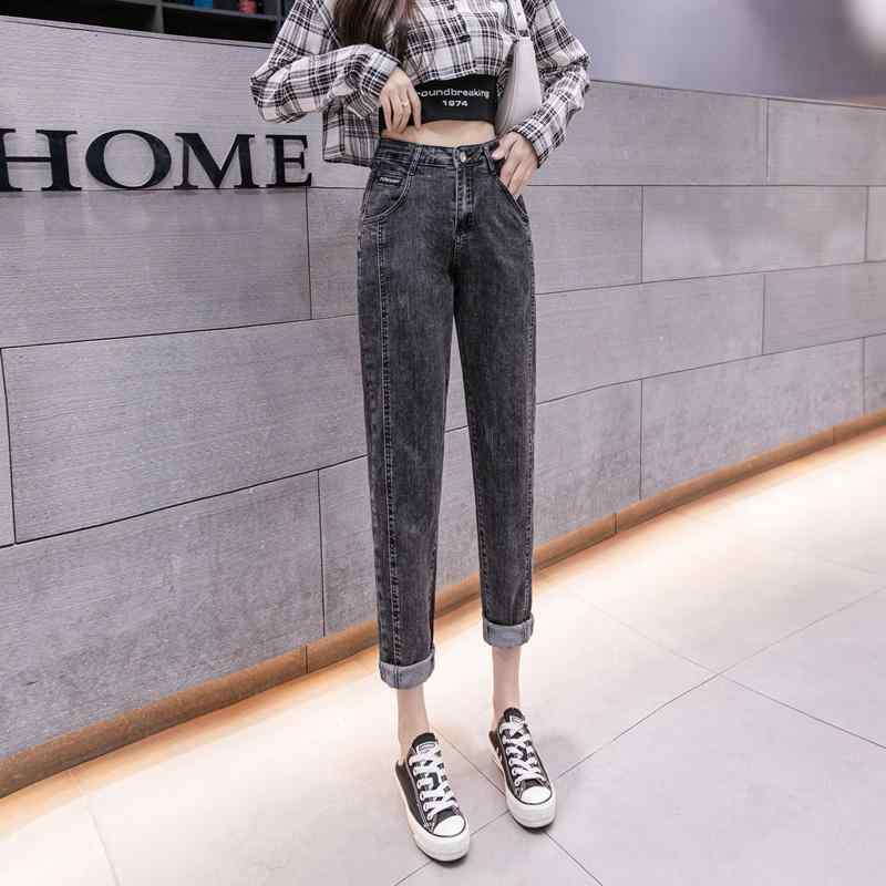 ファッション 服 オシャレ カワイイ シンプル 大カワイイ サイズ 婦服 スモークグレー ジーンズ スリム 伸縮性 ストレッチ パンツ カジュアル