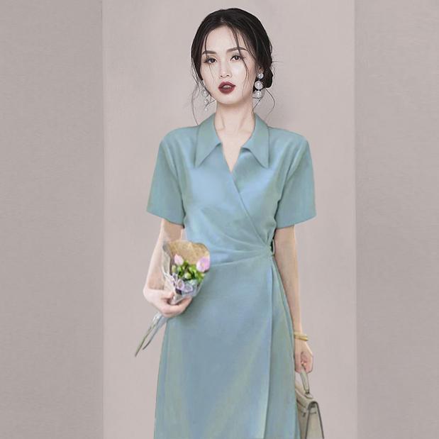 ファッション 服 オシャレ カワイイ シンプル 大カワイイ サイズ 婦服 シンプル ロング スカート 夏 スリム 白 レトロ ドレス 149