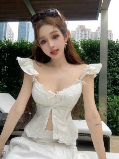ファッション 服 オシャレ カワイイ シンプル 大カワイイ サイズ 婦服 フライング スリーブ 水玉 プリント サスペンダー スリム ノースリーブ スカート シャツ レース トップスス ファッション 服 オシャレ カワイイ シンプル 大カワイイ サイズ 婦服 フライング スリーブ 水玉 プリント サスペンダー スリム ノースリーブ スカート シャツ レース トップスス