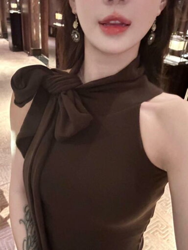 ファッション 服 オシャレ カワイイ シンプル 大カワイイ サイズ 婦服 バタフライ レースアップ トップスス ノースリーブホルター ネック スリム サスペンダー 女子 ファッション 服 オシャレ カワイイ シンプル 大カワイイ サイズ 婦服 バタフライ レースアップ トップスス ノースリーブホルター ネック スリム サスペンダー 女子