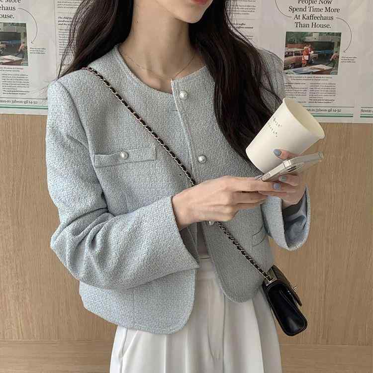 レディース ジャケット 女性用 丈 トップス 通勤ウェア 普段使い スタンダード シルエット ボタン 軽量 暖かい 柔らかい 素材