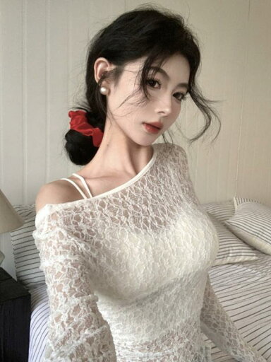 ファッション 服 オシャレ カワイイ シンプル 大カワイイ サイズ 婦服 レース 長袖 T シャツ スリム 薄手 シースルー 日焼け防止 ブラウス ファッション 服 オシャレ カワイイ シンプル 大カワイイ サイズ 婦服 レース 長袖 T シャツ スリム 薄手 シースルー 日焼け防止 ブラウス