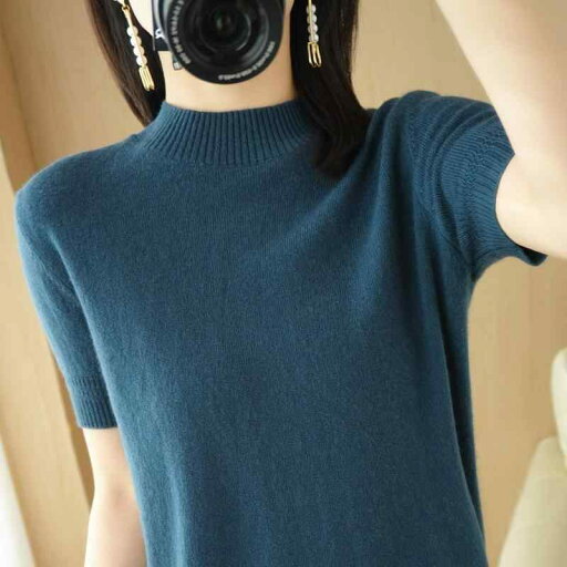 ファッション 服 オシャレ カワイイ シンプル 大カワイイ サイズ 婦服 ハーフ タートルネック 半袖 セーター T シャツ 夏 薄手 レイヤリング インナー トップス ファッション 服 オシャレ カワイイ シンプル 大カワイイ サイズ 婦服 ハーフ タートルネック 半袖 セーター T シャツ 夏 薄手 レイヤリング インナー トップス