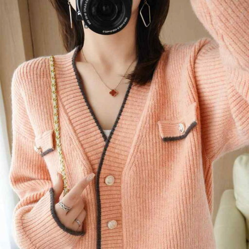 ファッション 服 オシャレ カワイイ シンプル 大カワイイ サイズ 婦服 ゆったり ニットカーディガン 秋 Vネック セーター ジャケット ウール アウター トップス ファッション 服 オシャレ カワイイ シンプル 大カワイイ サイズ 婦服 ゆったり ニットカーディガン 秋 Vネック セーター ジャケット ウール アウター トップス