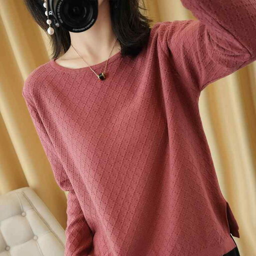 ファッション 服 オシャレ カワイイ シンプル 大カワイイ サイズ 婦服 綿 セーター スリット 薄手 ラウンドネック ゆったり 長袖 ファッション 服 オシャレ カワイイ シンプル 大カワイイ サイズ 婦服 綿 セーター スリット 薄手 ラウンドネック ゆったり 長袖