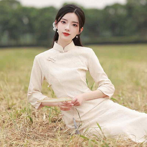 ファッション 服 オシャレ カワイイ シンプル 大カワイイ サイズ 婦服 夏 エレガント ハイエンド スリム シャン チャイナ ドレス ファッション 服 オシャレ カワイイ シンプル 大カワイイ サイズ 婦服 夏 エレガント ハイエンド スリム シャン チャイナ ドレス