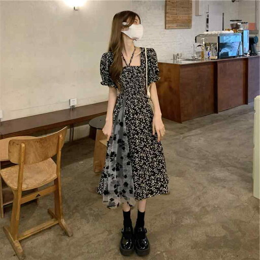 ファッション 服 オシャレ カワイイ シンプル 大カワイイ サイズ 婦服 ワンピース 夏 ハイエンド ドレス シフォン花柄 スカート ファッション 服 オシャレ カワイイ シンプル 大カワイイ サイズ 婦服 ワンピース 夏 ハイエンド ドレス シフォン花柄 スカート