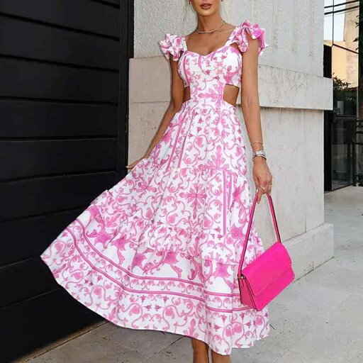 ファッション 服 オシャレ カワイイ シンプル 大カワイイ サイズ 婦服 ワンピース サイト アメリカン 肩 パッド プリント マキシ ドレス ファッション 服 オシャレ カワイイ シンプル 大カワイイ サイズ 婦服 ワンピース サイト アメリカン 肩 パッド プリント マキシ ドレス