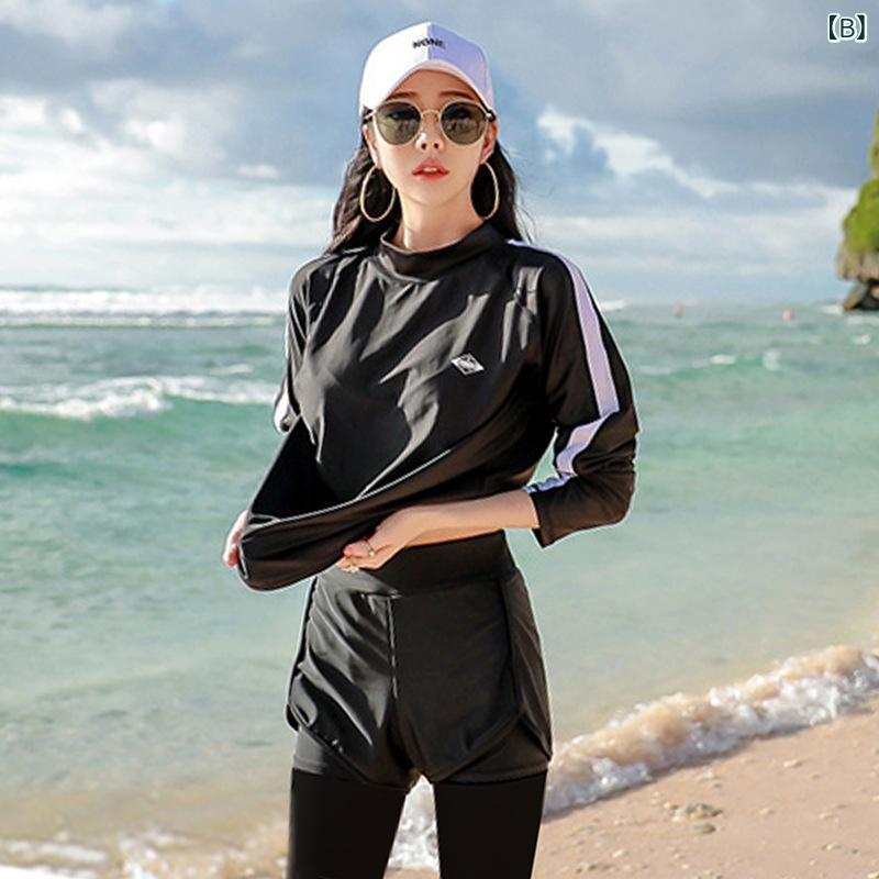 リコットのウェットスーツ ラッシュガード セパレート メンズ レディース 長袖 ロングパンツ UVカット 速乾 大きいサイズ カップル サーフスーツ 水着｜アングル3