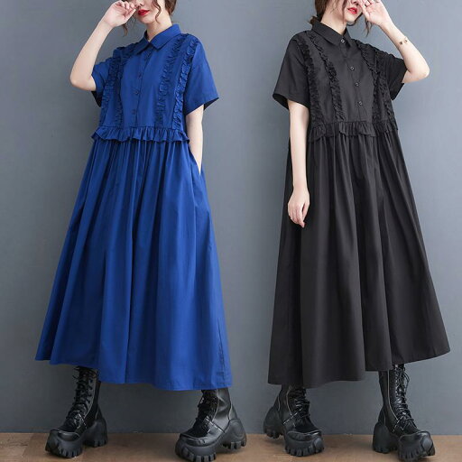 ファッション 服 オシャレ カワイイ シンプル 大カワイイ サイズ 婦服 ワンピース ハイエンド 夏 ゆったり スリム 半袖ステッチ ミドル丈 ドレス ファッション 服 オシャレ カワイイ シンプル 大カワイイ サイズ 婦服 ワンピース ハイエンド 夏 ゆったり スリム 半袖ステッチ ミドル丈 ドレス