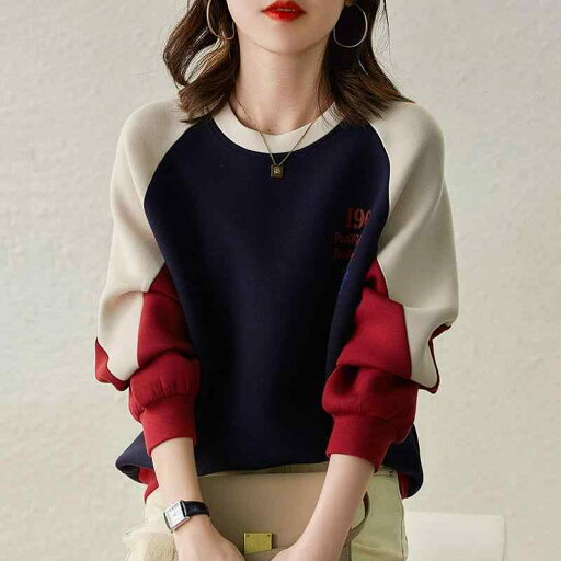 ファッション 服 オシャレ カワイイ シンプル 大カワイイ サイズ 婦服 ラウンドネック スウェットシャツ 春秋 薄手 スリム ステッチ フード トップス ファッション 服 オシャレ カワイイ シンプル 大カワイイ サイズ 婦服 ラウンドネック スウェットシャツ 春秋 薄手 スリム ステッチ フード トップス