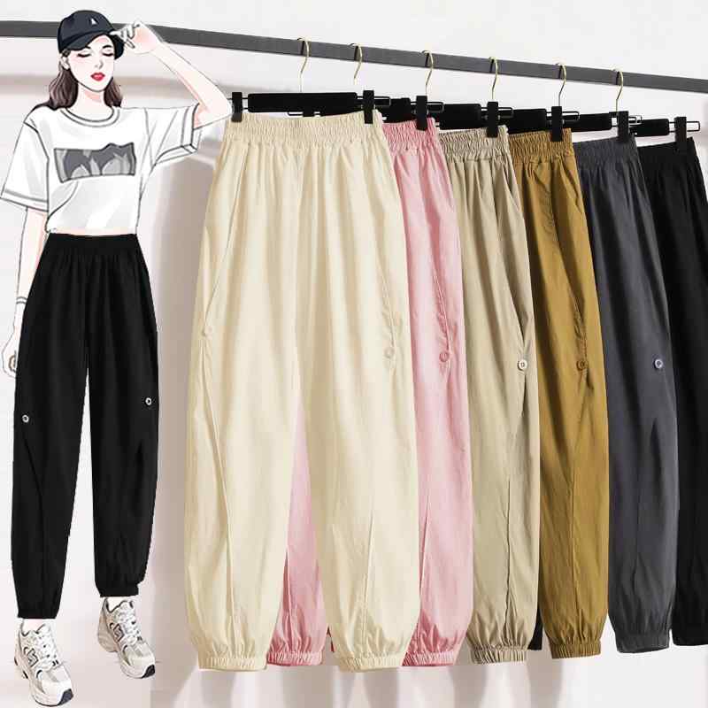 ファッション 服 オシャレ カワイイ シンプル 大カワイイ サイズ 婦服 韓国スタイル 夏 ゆったり カジュアル アンクル タイ 九分丈 サロペット