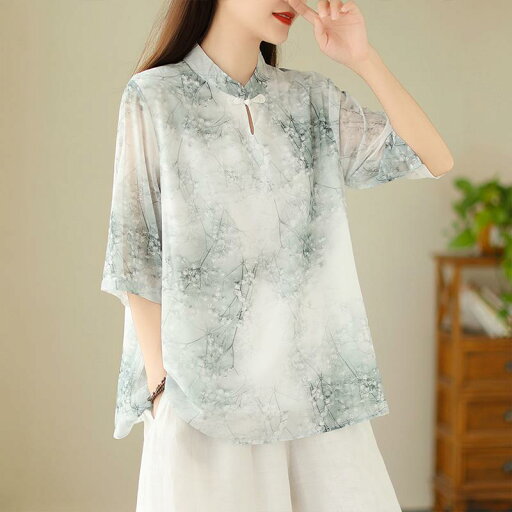 ファッション 服 オシャレ カワイイ シンプル 大カワイイ サイズ 婦服 夏 シャツ T スタンドカラー 半袖 トップス ファッション 服 オシャレ カワイイ シンプル 大カワイイ サイズ 婦服 夏 シャツ T スタンドカラー 半袖 トップス